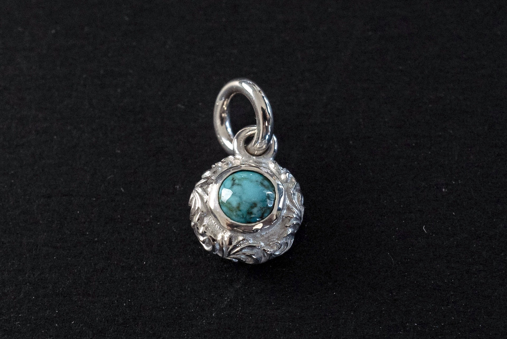 Legend Mini "Flora" Pendant With Turquoise (P-168-TQ)