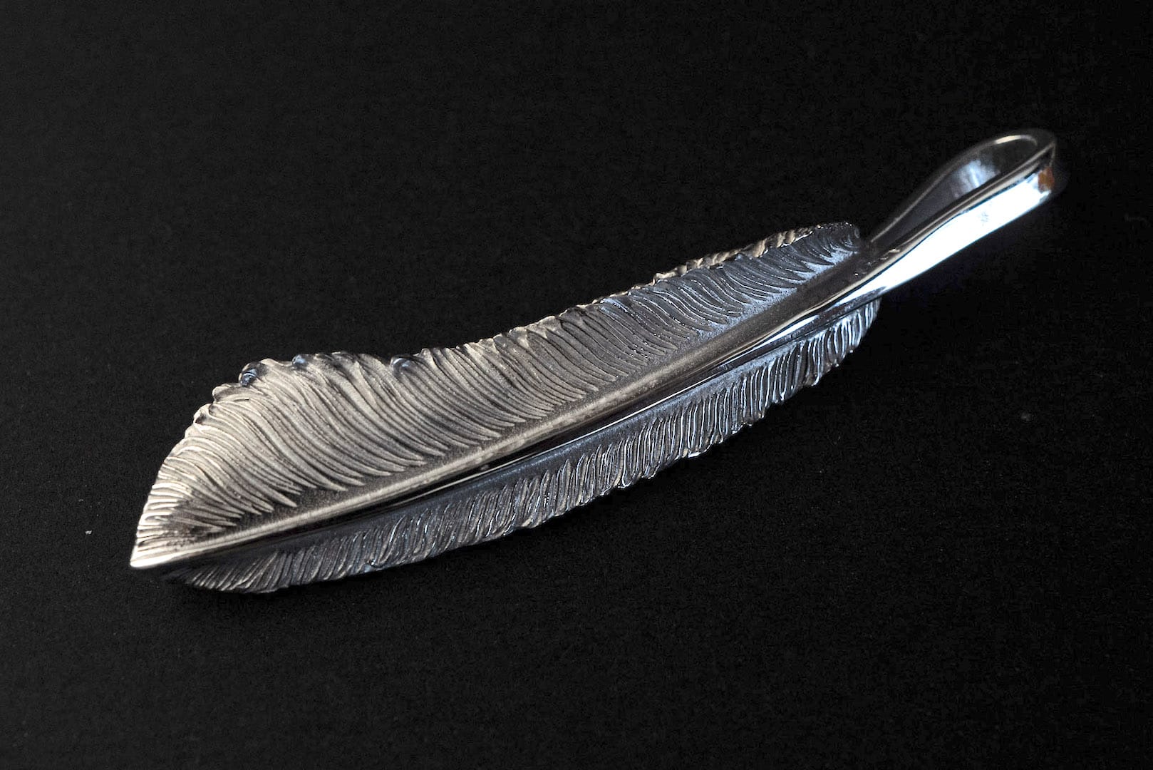 Legend "Large Feather" Silver Pendants
