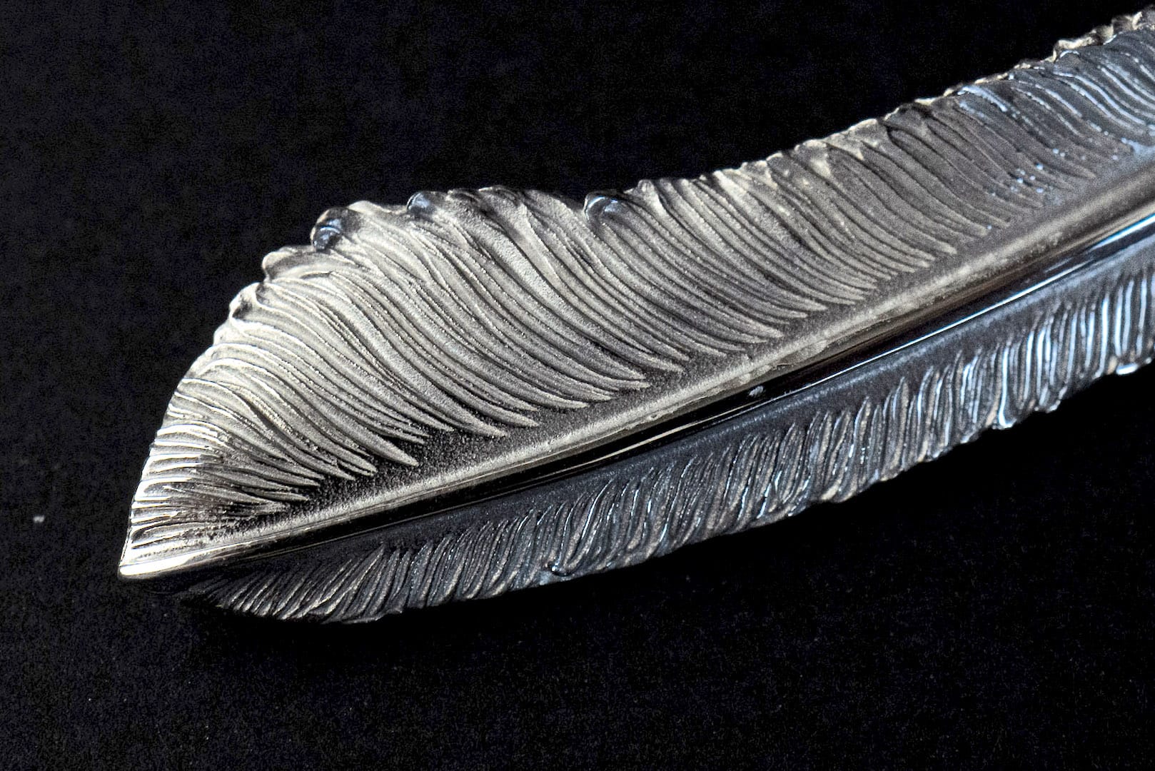 Legend "Large Feather" Silver Pendants