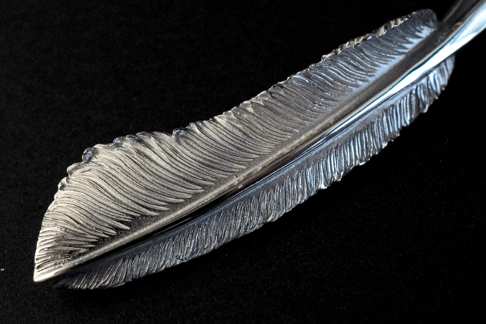 Legend "Large Feather" Silver Pendants