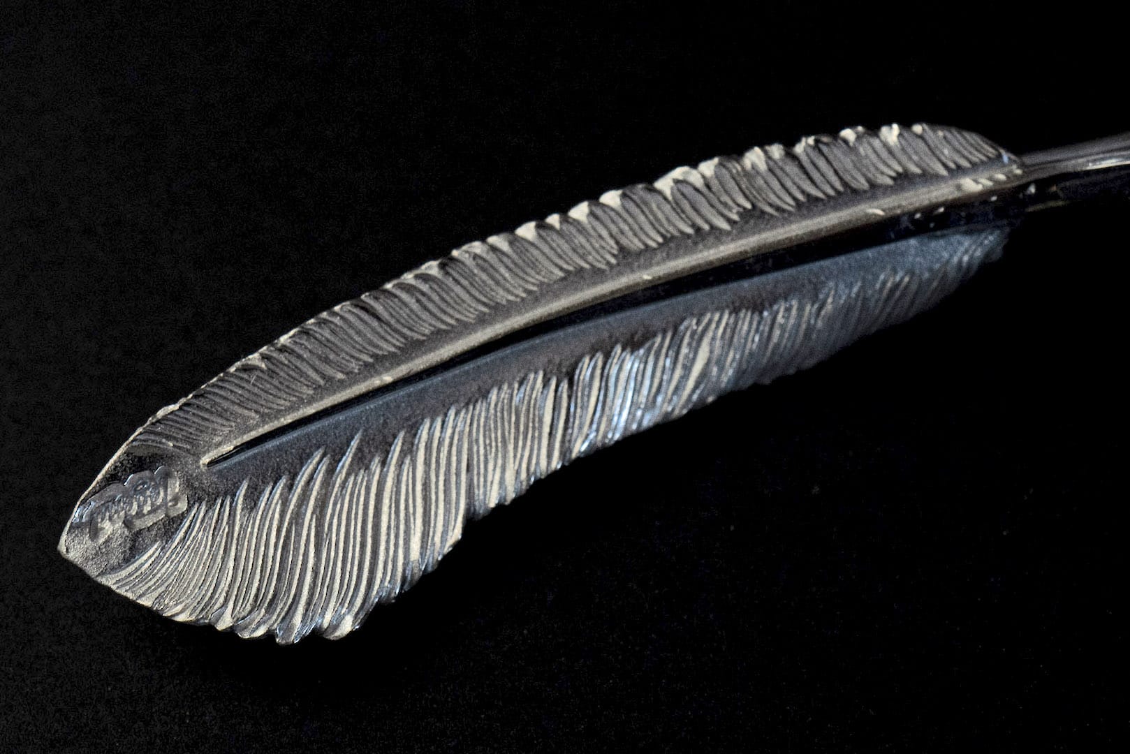 Legend "Large Feather" Silver Pendants