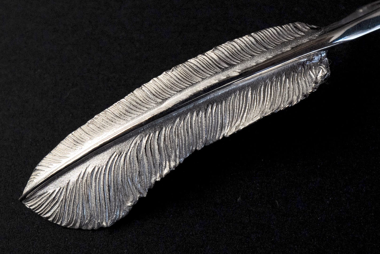 Legend "Medium Feather" Silver Pendant