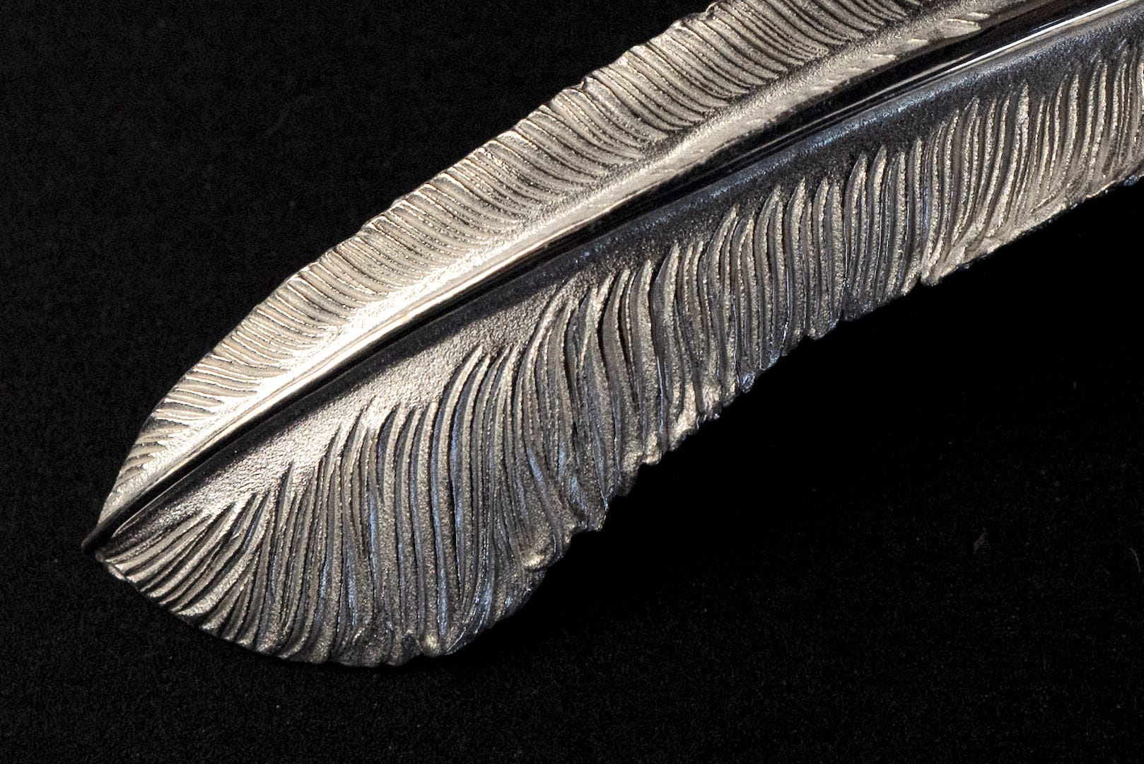 Legend "Medium Feather" Silver Pendant