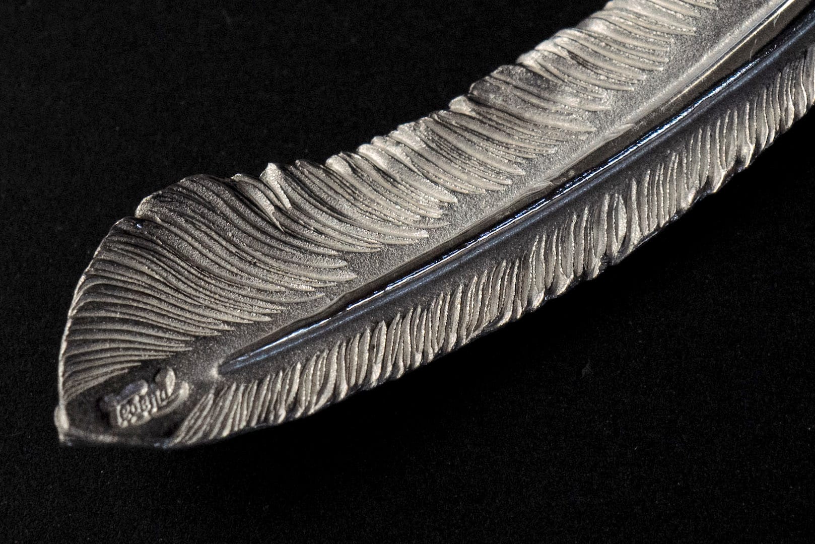 Legend "Medium Feather" Silver Pendant