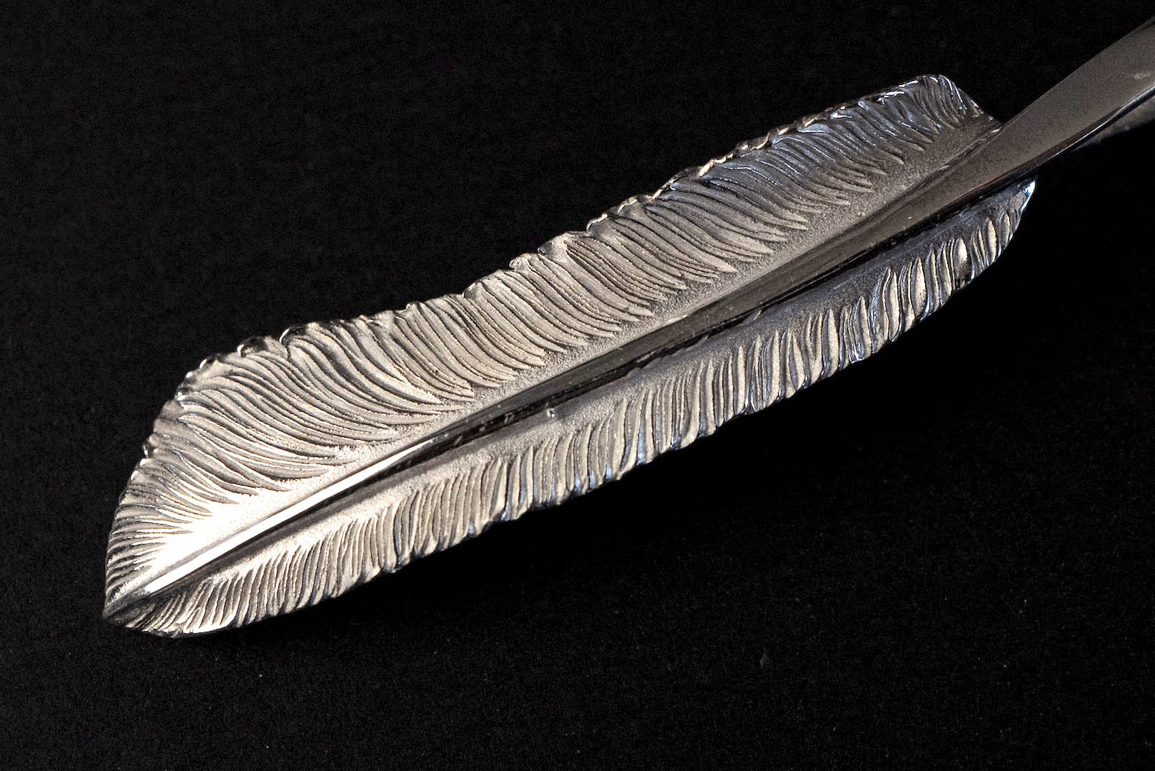 Legend "Medium Feather" Silver Pendant