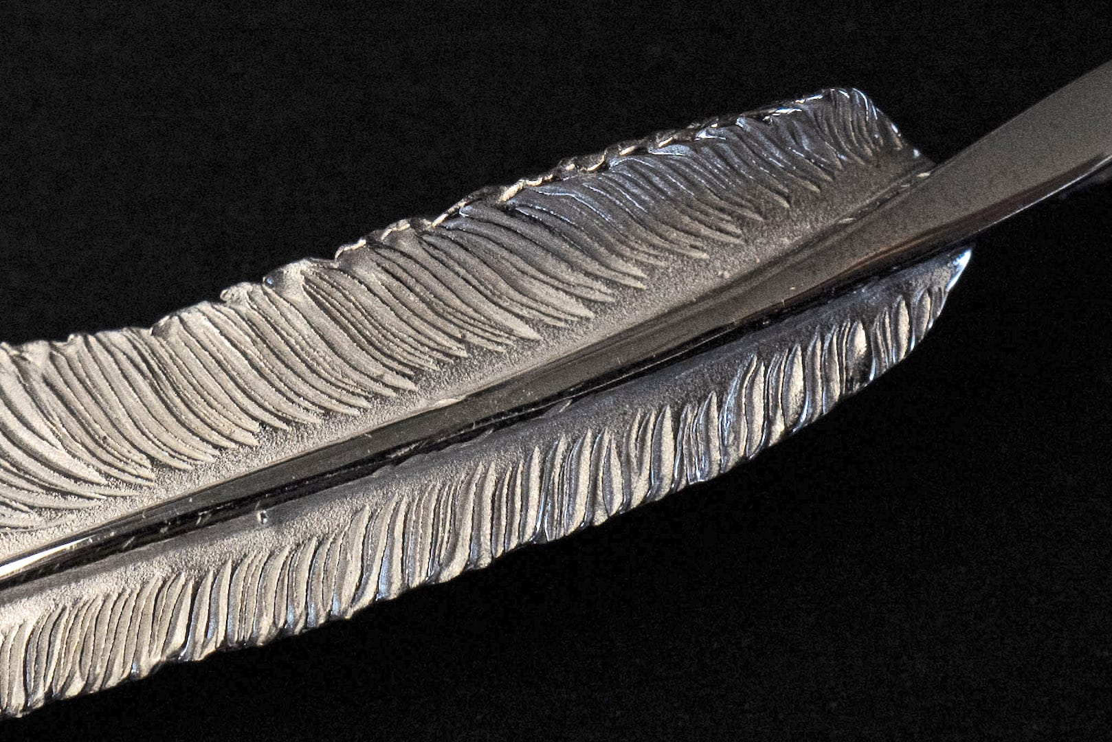 Legend "Medium Feather" Silver Pendant