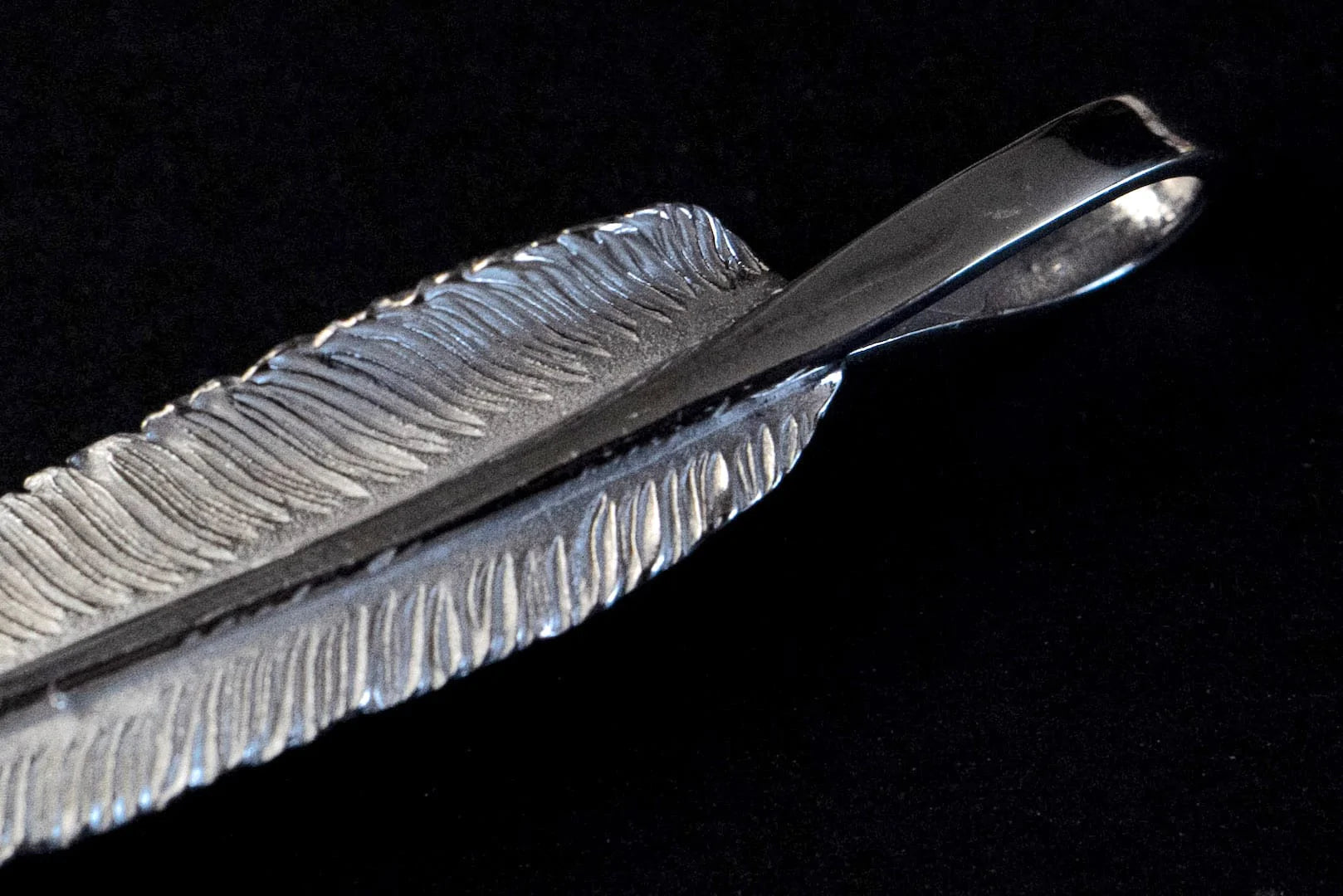 Legend "Medium Feather" Silver Pendant