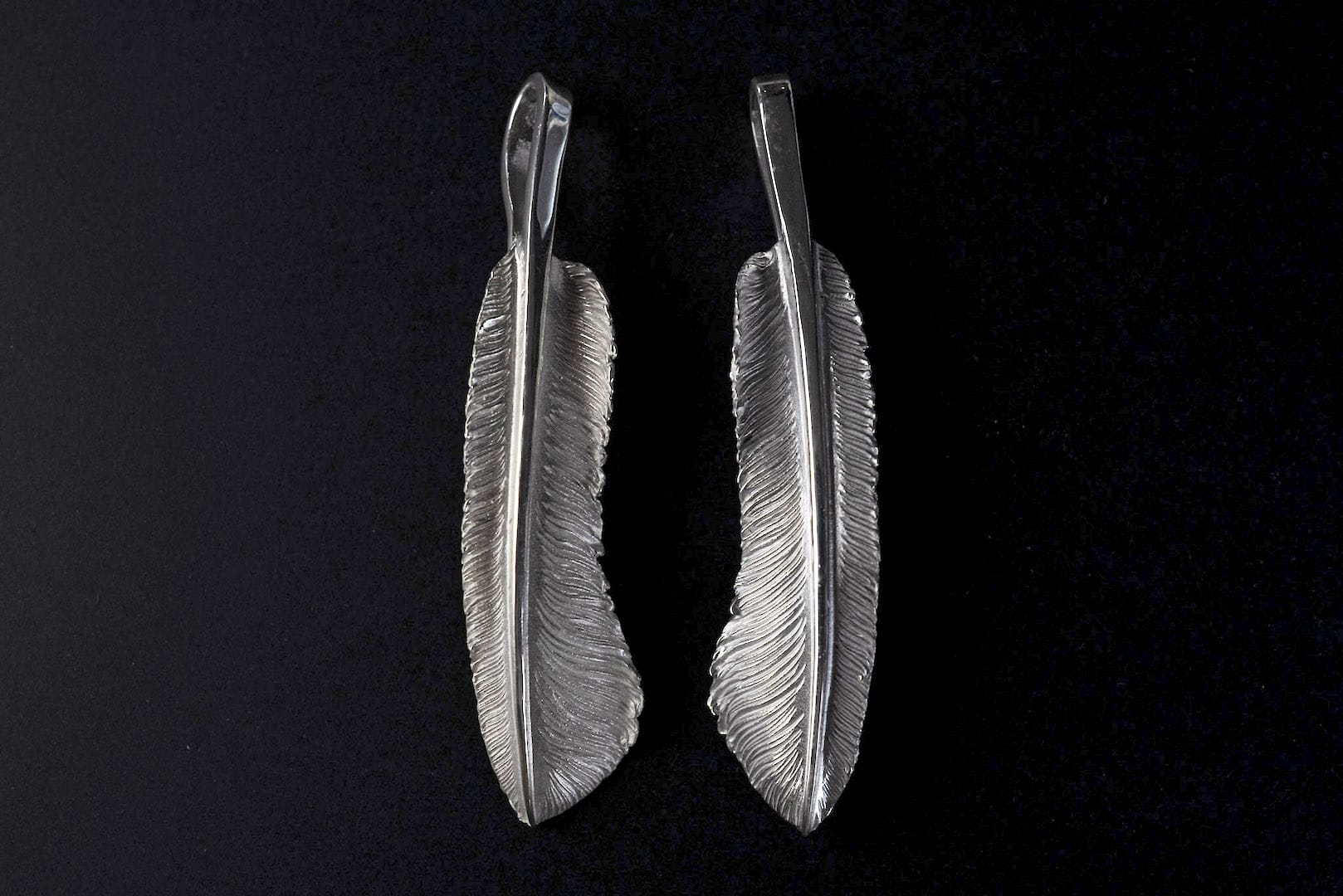 Legend "Large Feather" Silver Pendants
