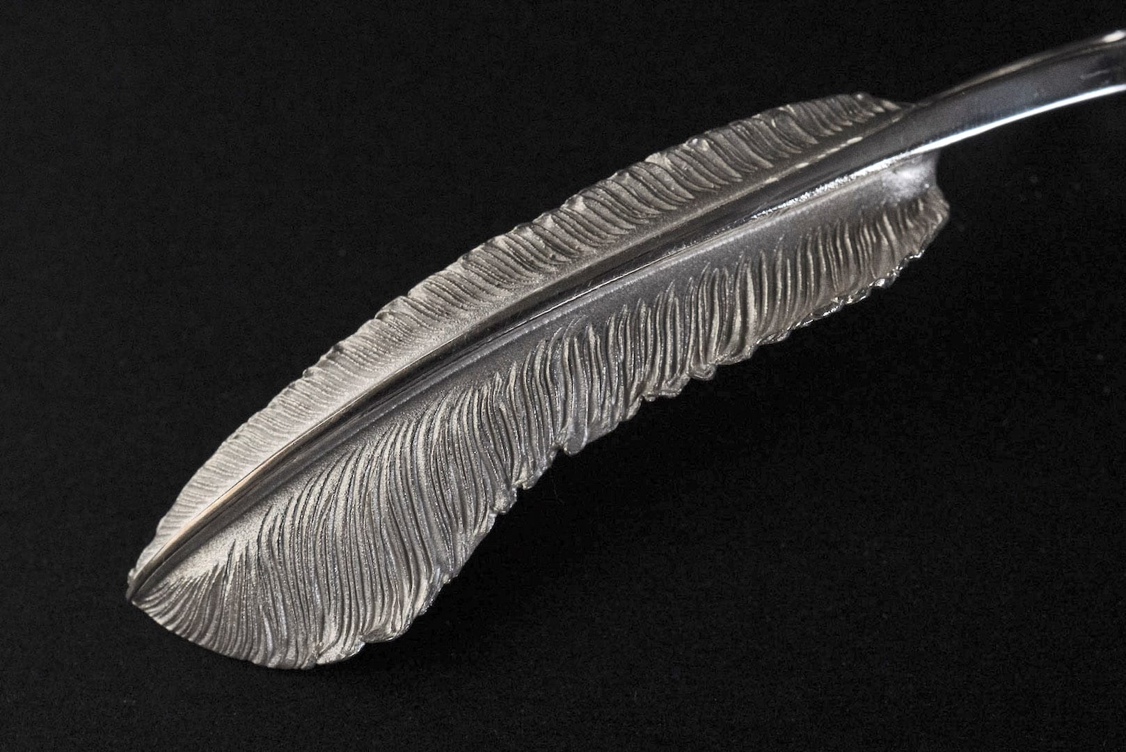 Legend "Large Feather" Silver Pendants