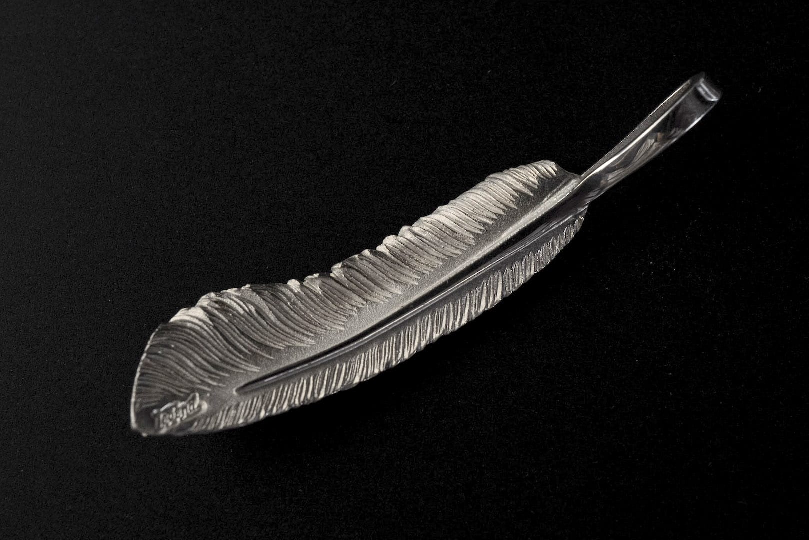 Legend "Large Feather" Silver Pendants