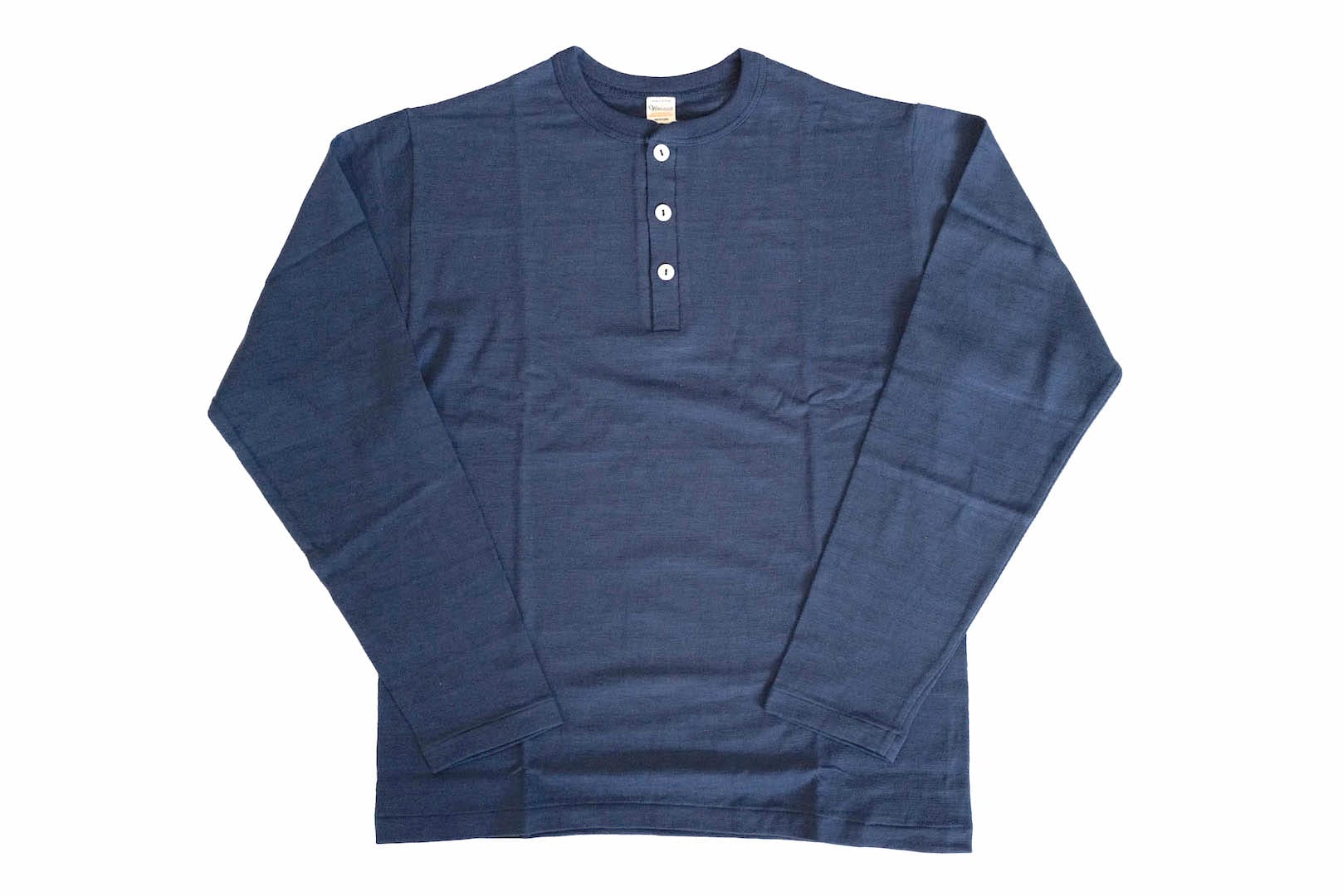 Warehouse 5.5oz "Bamboo Textured" L/S Henley Tee (Navy)