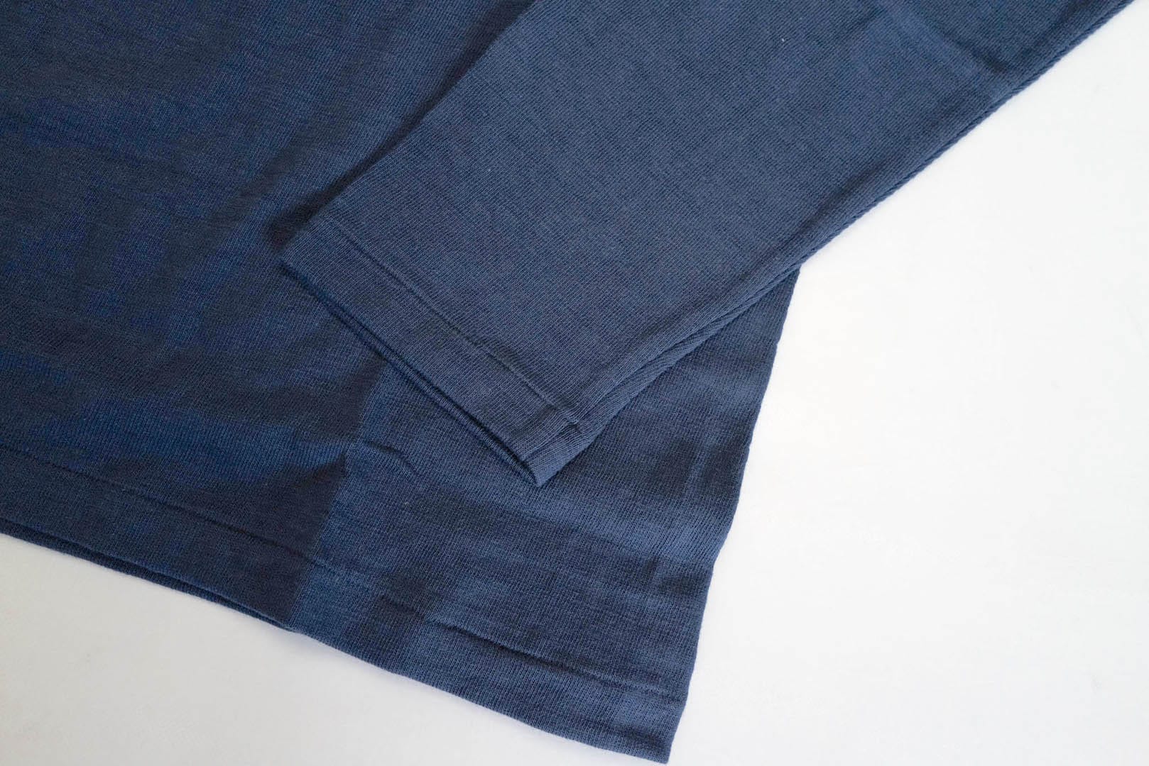Warehouse 5.5oz "Bamboo Textured" L/S Henley Tee (Navy)
