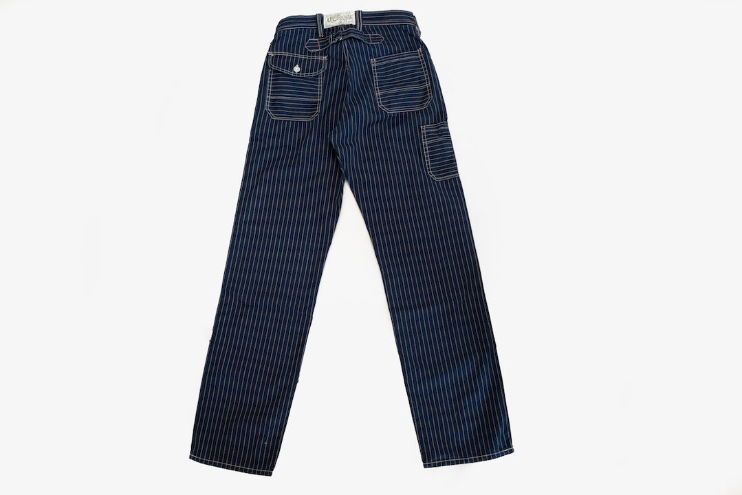 Freewheelers Indigo Wabash "Longshoreman" Trousers (Modern Straight Fit)