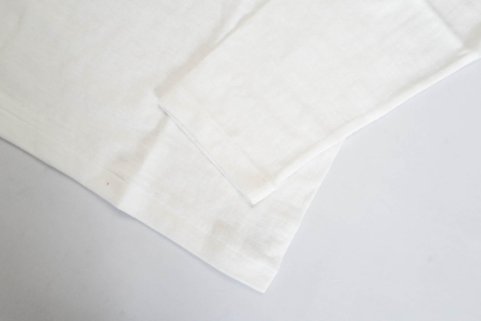 Warehouse 5.5oz "Bamboo Textured" L/S Henley Tee (White)
