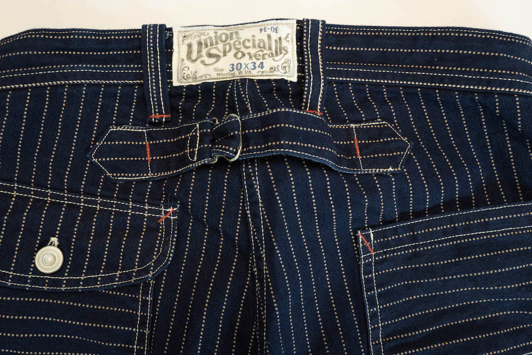 Freewheelers Indigo Wabash "Longshoreman" Trousers (Modern Straight Fit)
