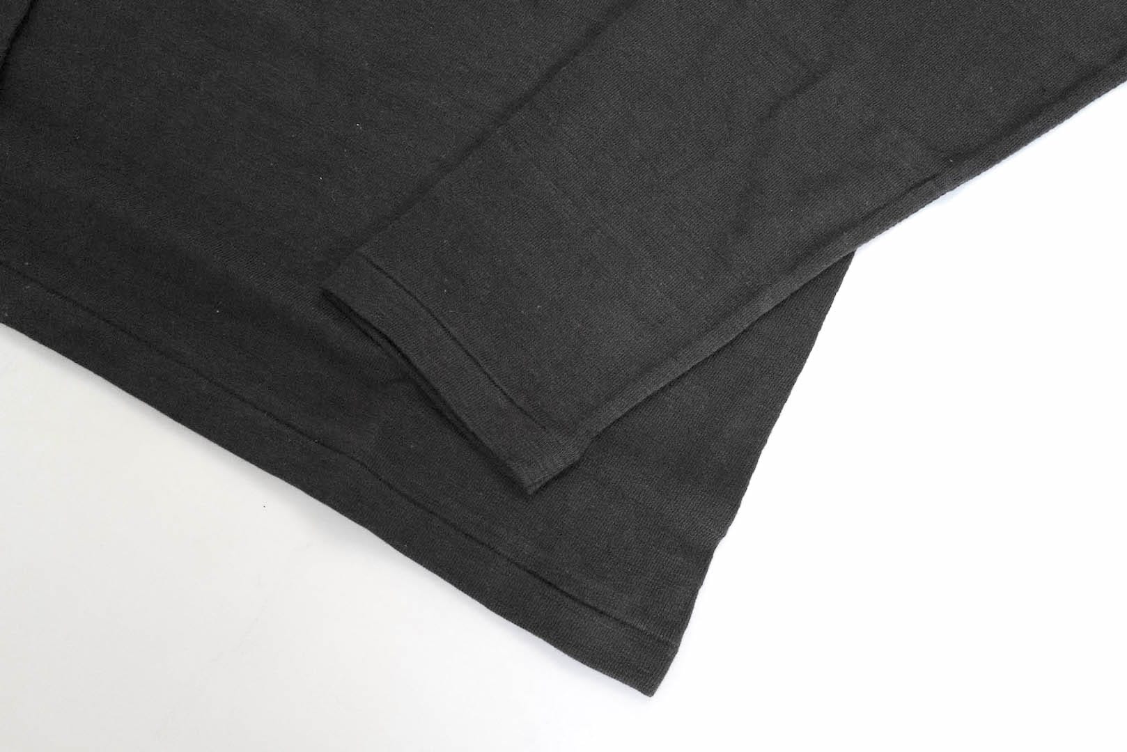 Warehouse 5.5oz "Bamboo Textured" L/S Henley Tee (Black)