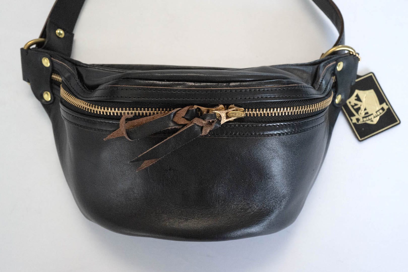 Inception by Accel Co. Horsebutt "Funky" Shoulder Bag (Black Tea-core)