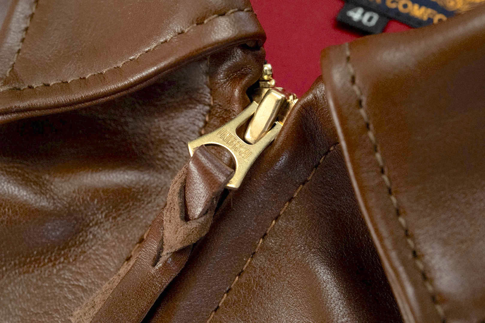 The Flat Head Horsehide 50s Single Riders Jacket (Brown Tea-Cored)