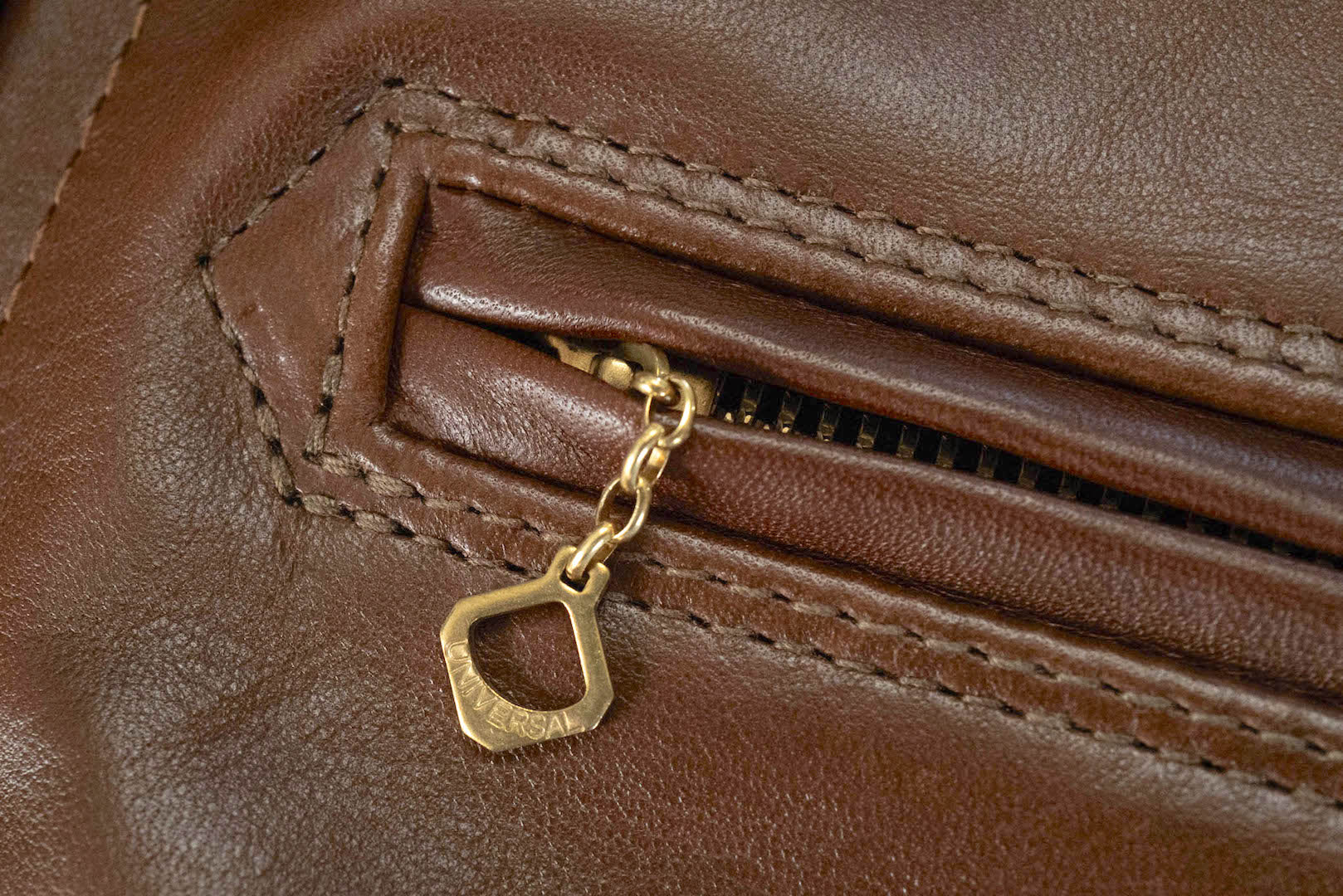 The Flat Head Horsehide 50s Single Riders Jacket (Brown Tea-Cored)