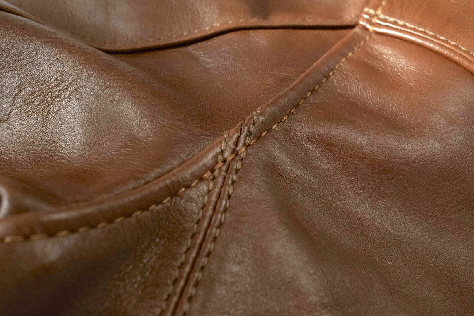 The Flat Head Horsehide 50s Single Riders Jacket (Brown Tea-Cored)
