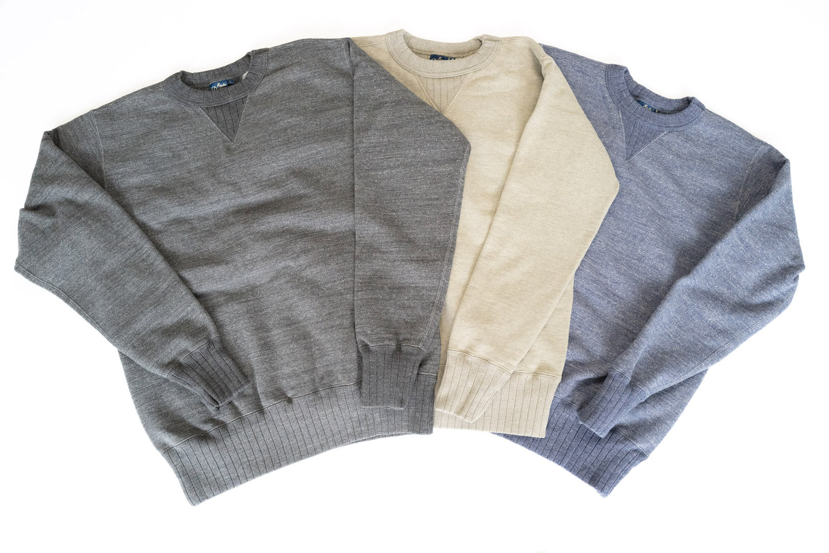 Studio D'Artisan 12oz 'Suvin Gold' Loopwheeled Sweatshirt (Heather Navy)