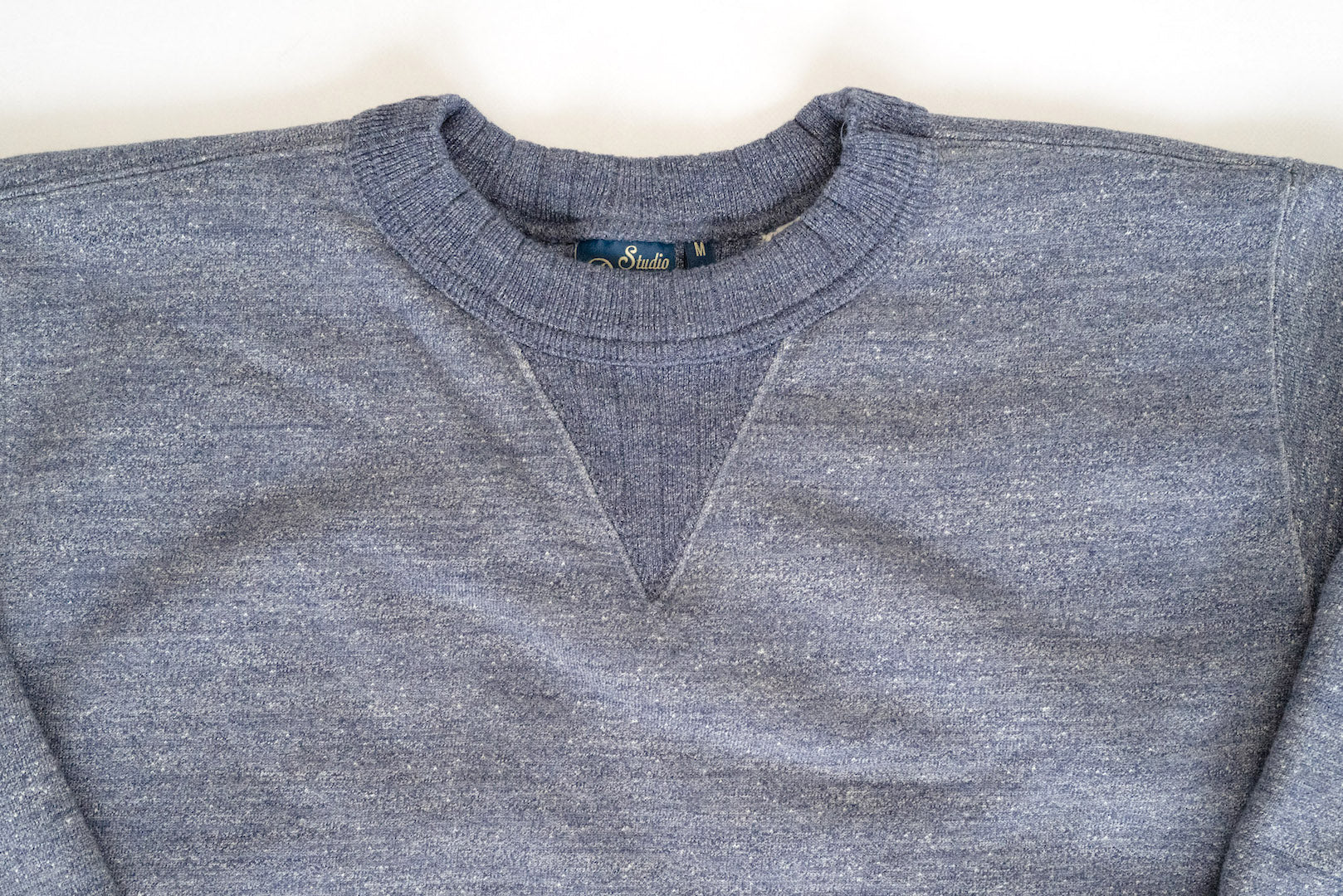 Studio D'Artisan 12oz 'Suvin Gold' Loopwheeled Sweatshirt (Heather Navy)