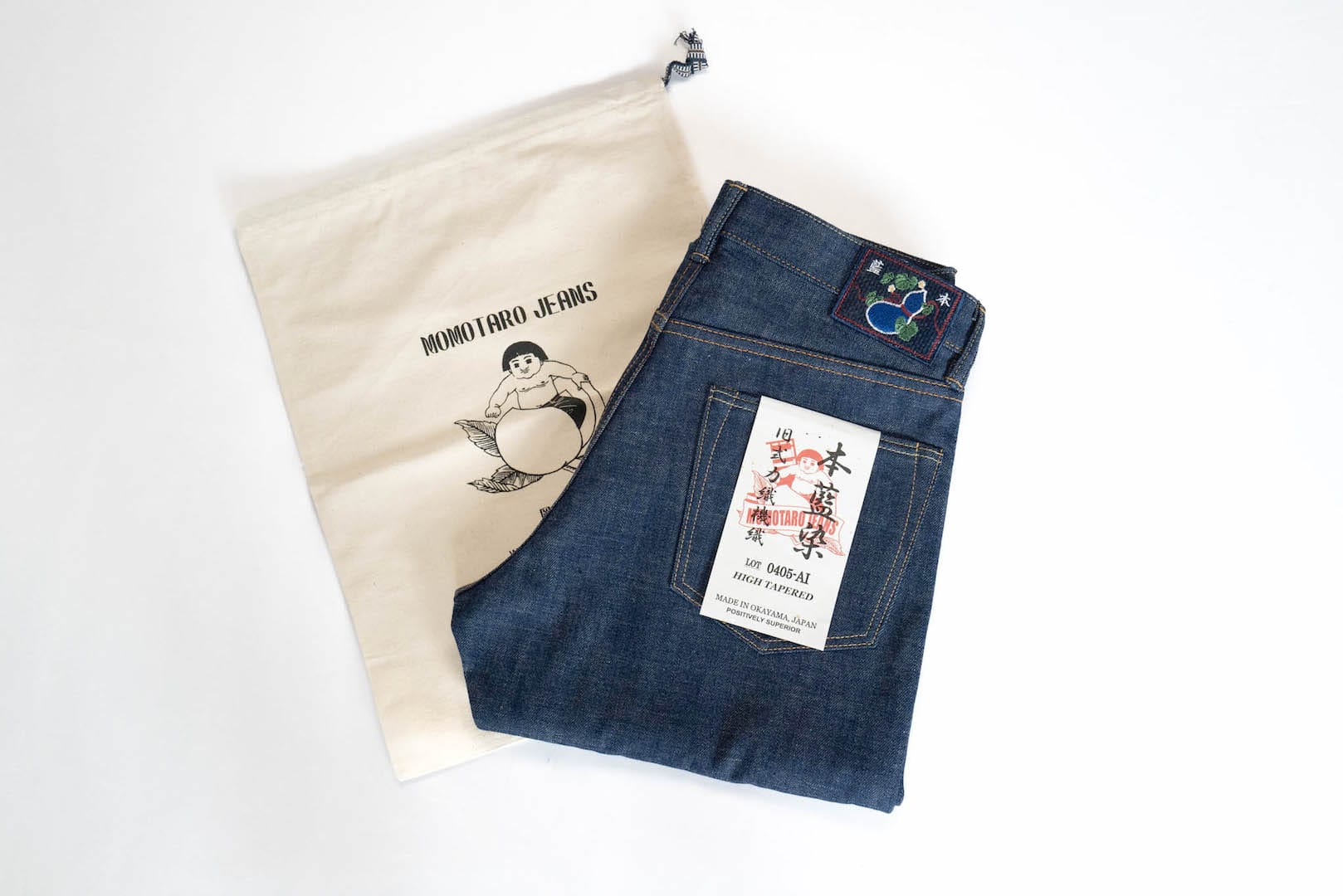 MOMOTARO JEANS  13.5oz 0405-AI "Ultimate Natural Indigo" Denim (High Tapered fit)
