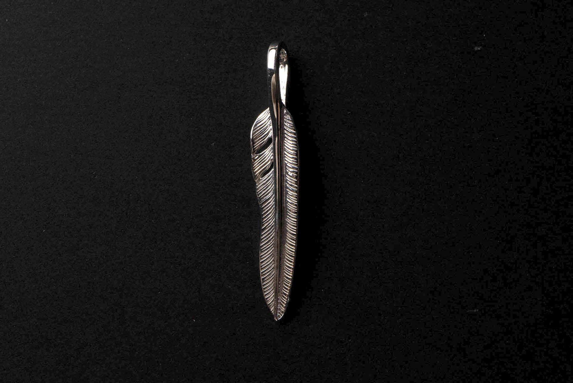 First Arrow's Small "Kazekiri" Silver Feather Pendants (P-431)
