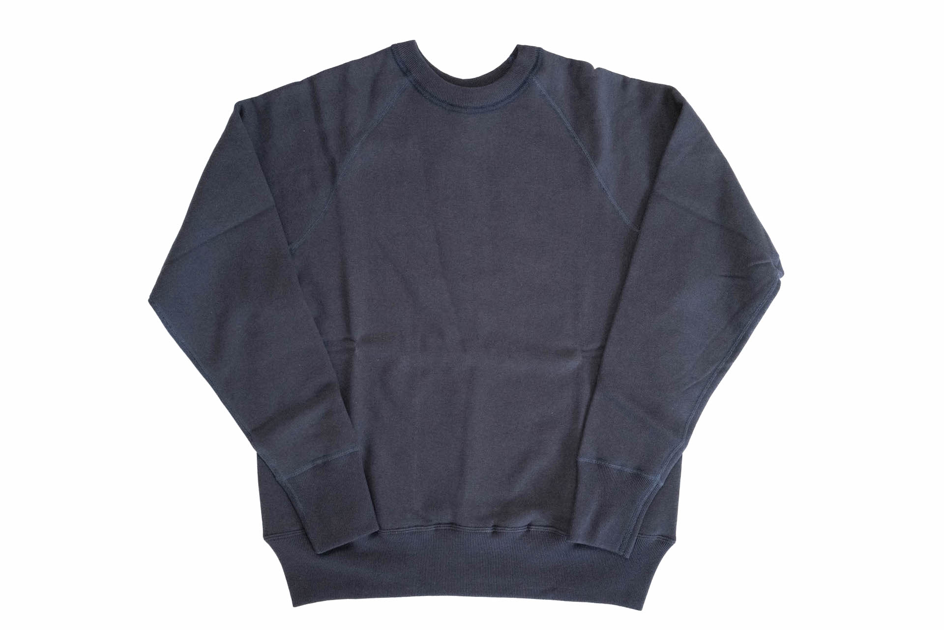 John Gluckow X Warehouse Co. 10oz Loopwheeled 'College' Sweatshirt (Navy)