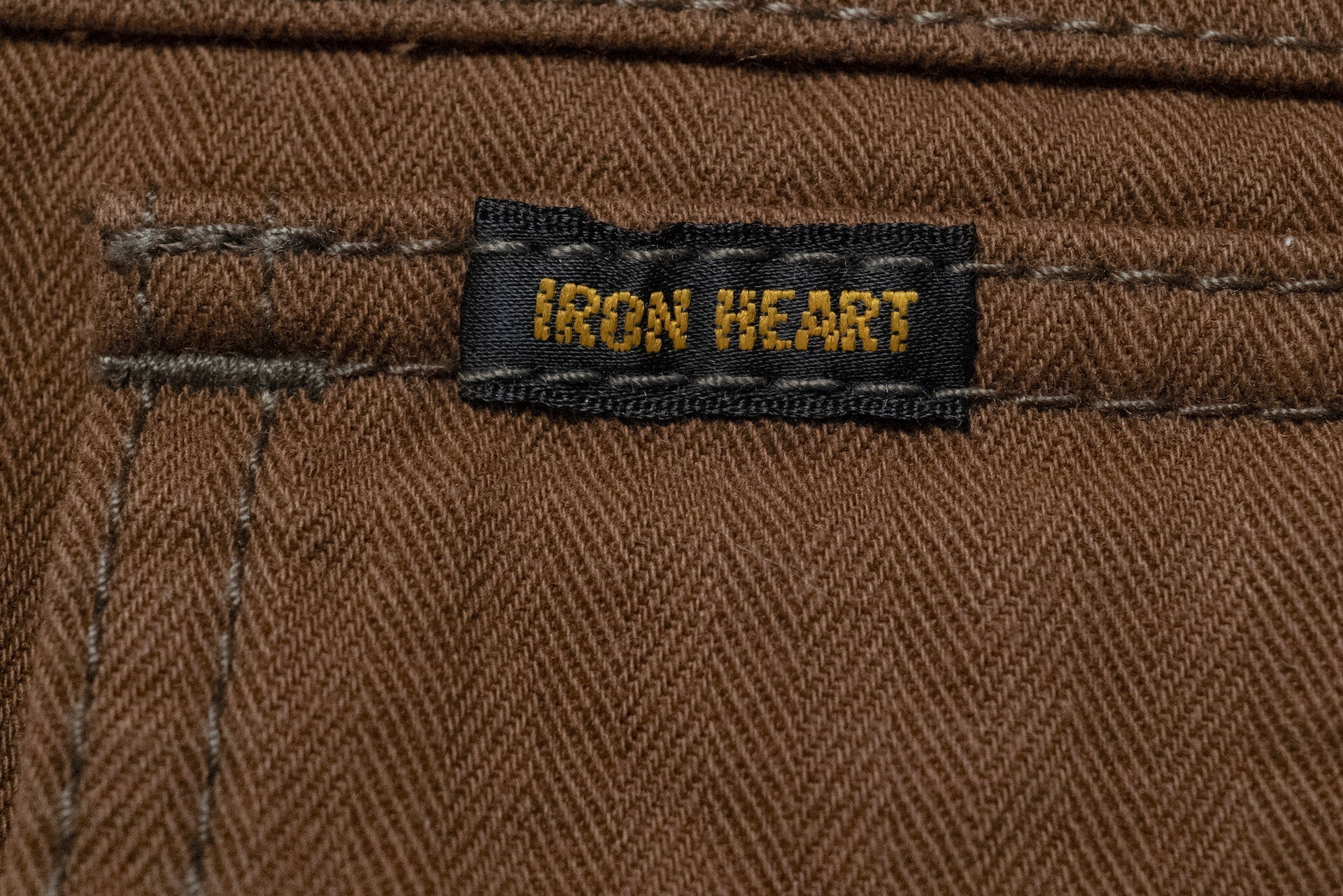Iron Heart 10oz Herringbone Twill Work Jacket (Brown)