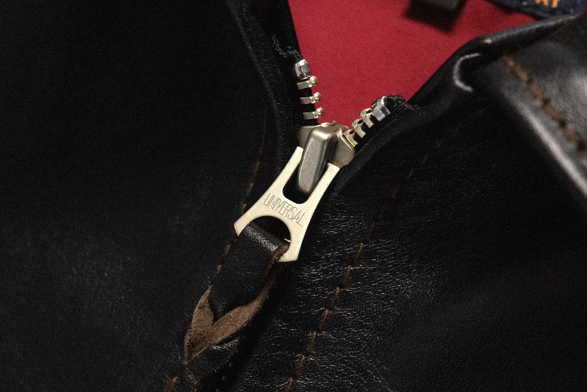 The Flat Head Horsehide Quilted Single Riders Jacket  (Black Tea-cored)