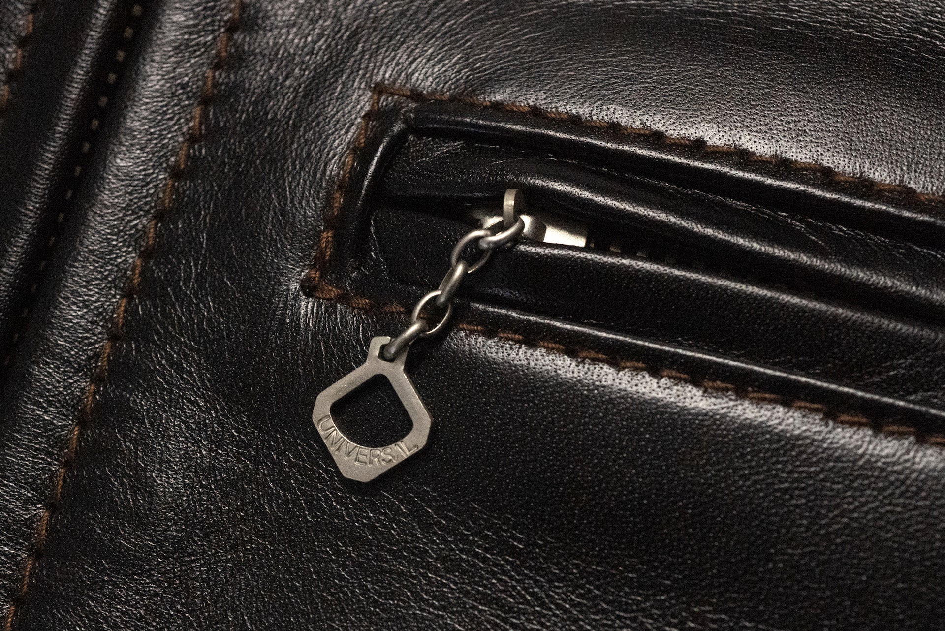 The Flat Head Horsehide Quilted Single Riders Jacket  (Black Tea-cored)