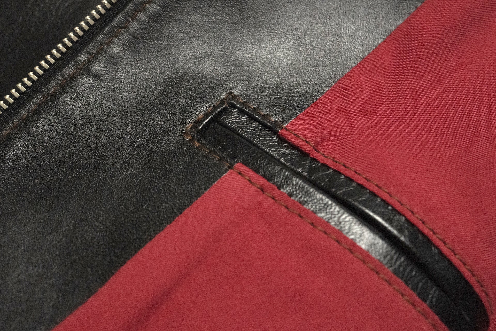 The Flat Head Horsehide Quilted Single Riders Jacket  (Black Tea-cored)