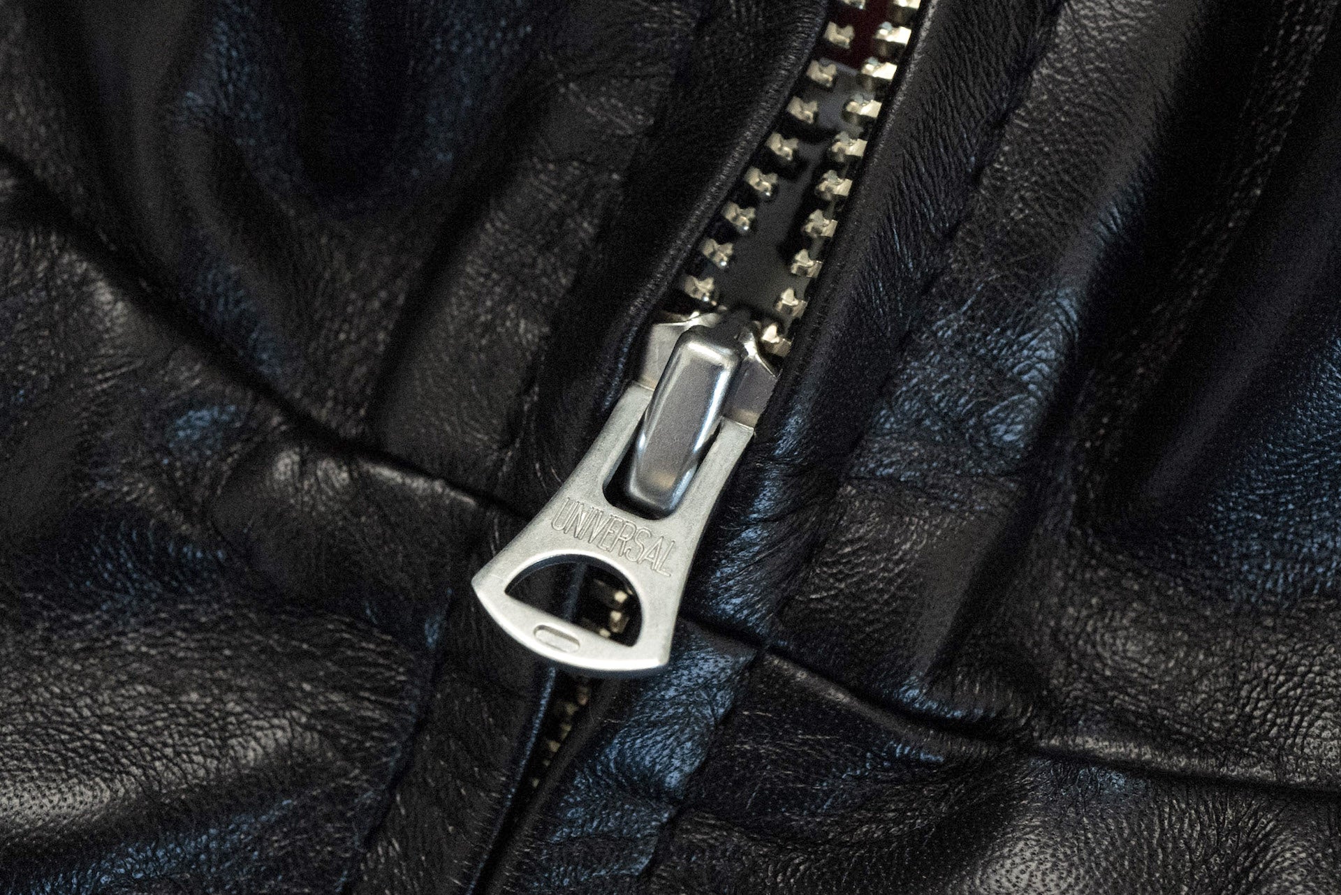 The Flat Head Horsehide Track Jacket (Jet Black)