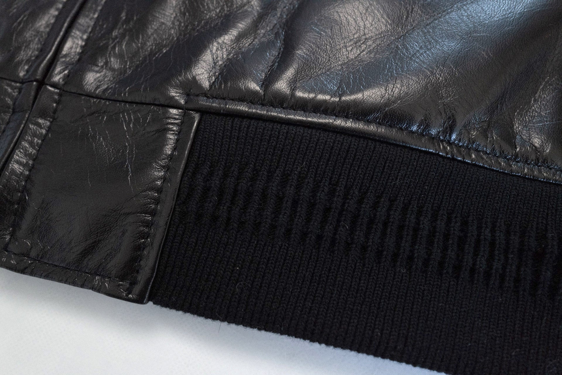 The Flat Head Horsehide Track Jacket (Jet Black)