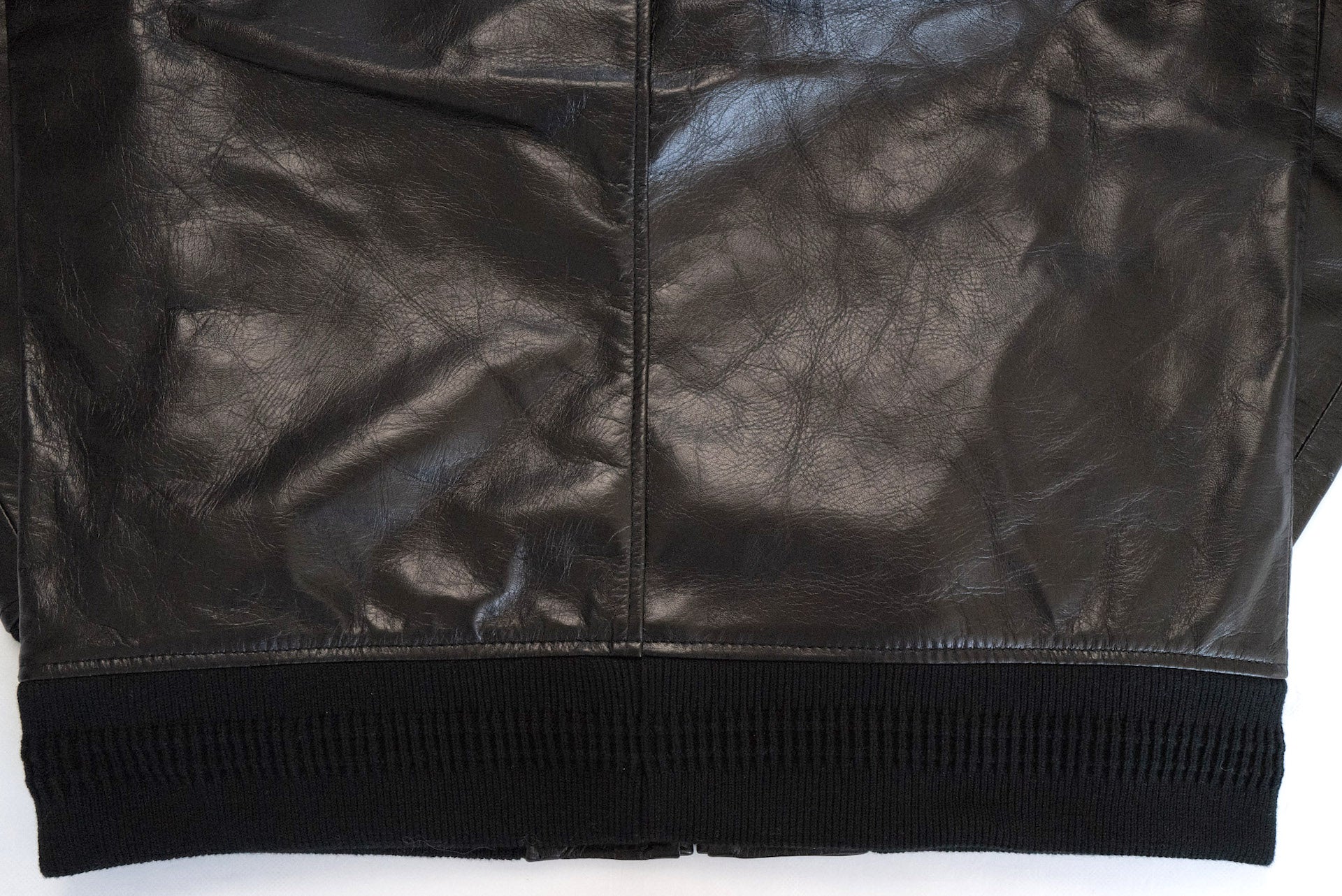 The Flat Head Horsehide Track Jacket (Jet Black)