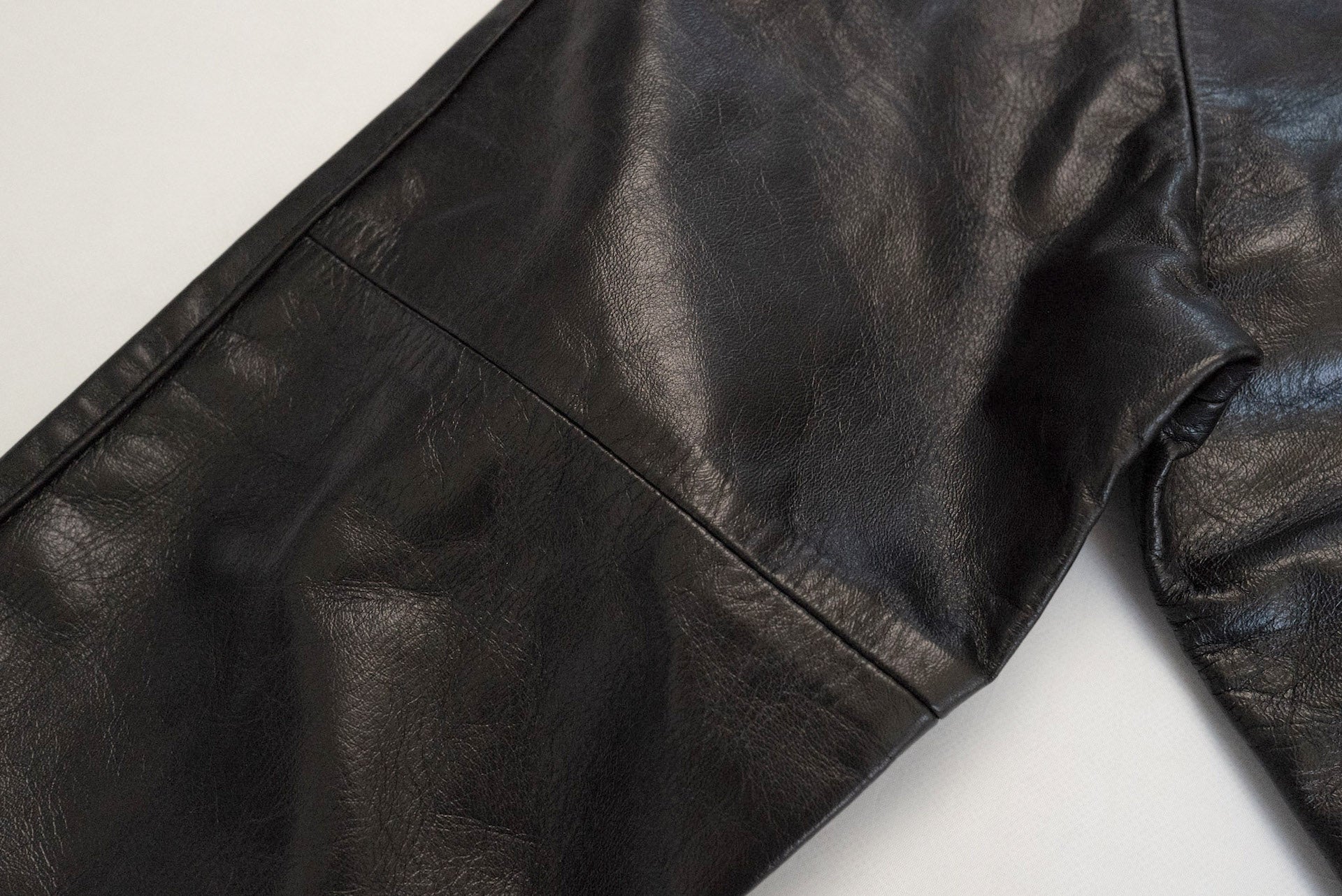 The Flat Head Horsehide Track Jacket (Jet Black)