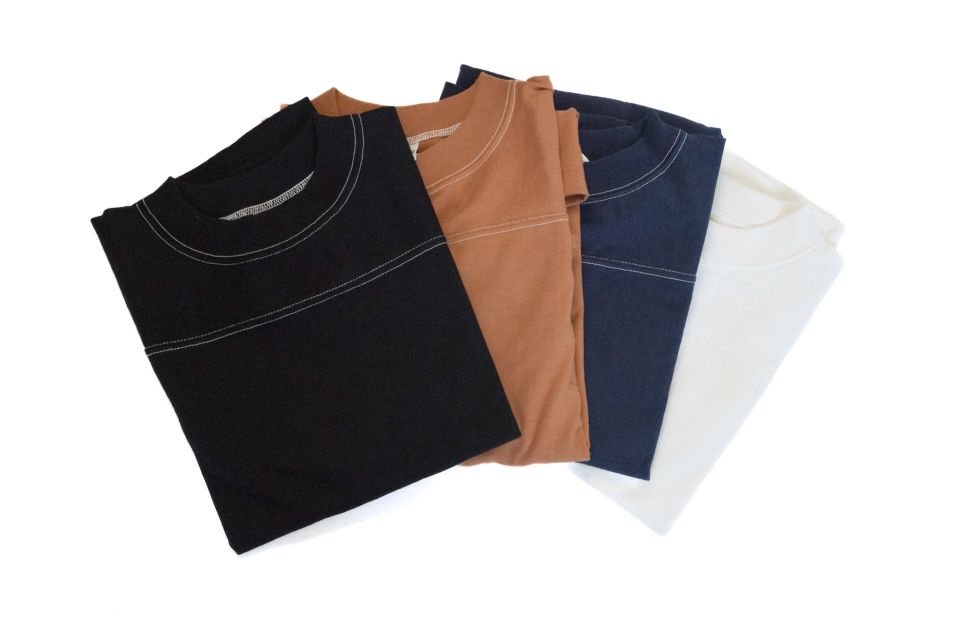Denime X Warehouse Co. 7oz Loopwheeled Football Tee (White)
