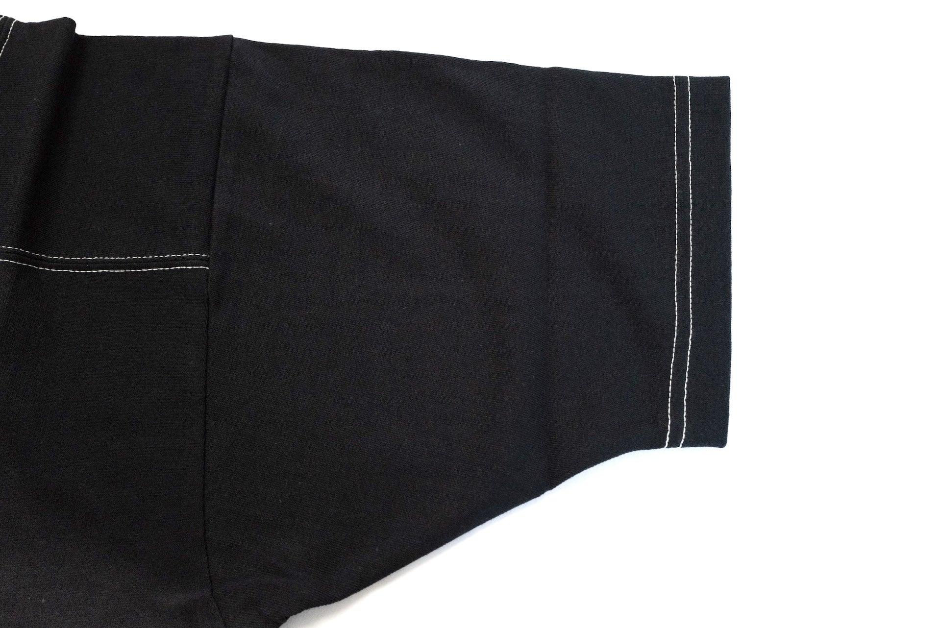 Denime X Warehouse Co. 7oz Loopwheeled Football Tee (Black)
