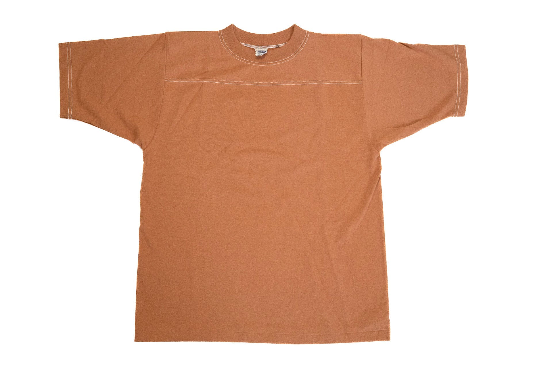 Denime X Warehouse Co. 7oz Loopwheeled Football Tee (Brick)