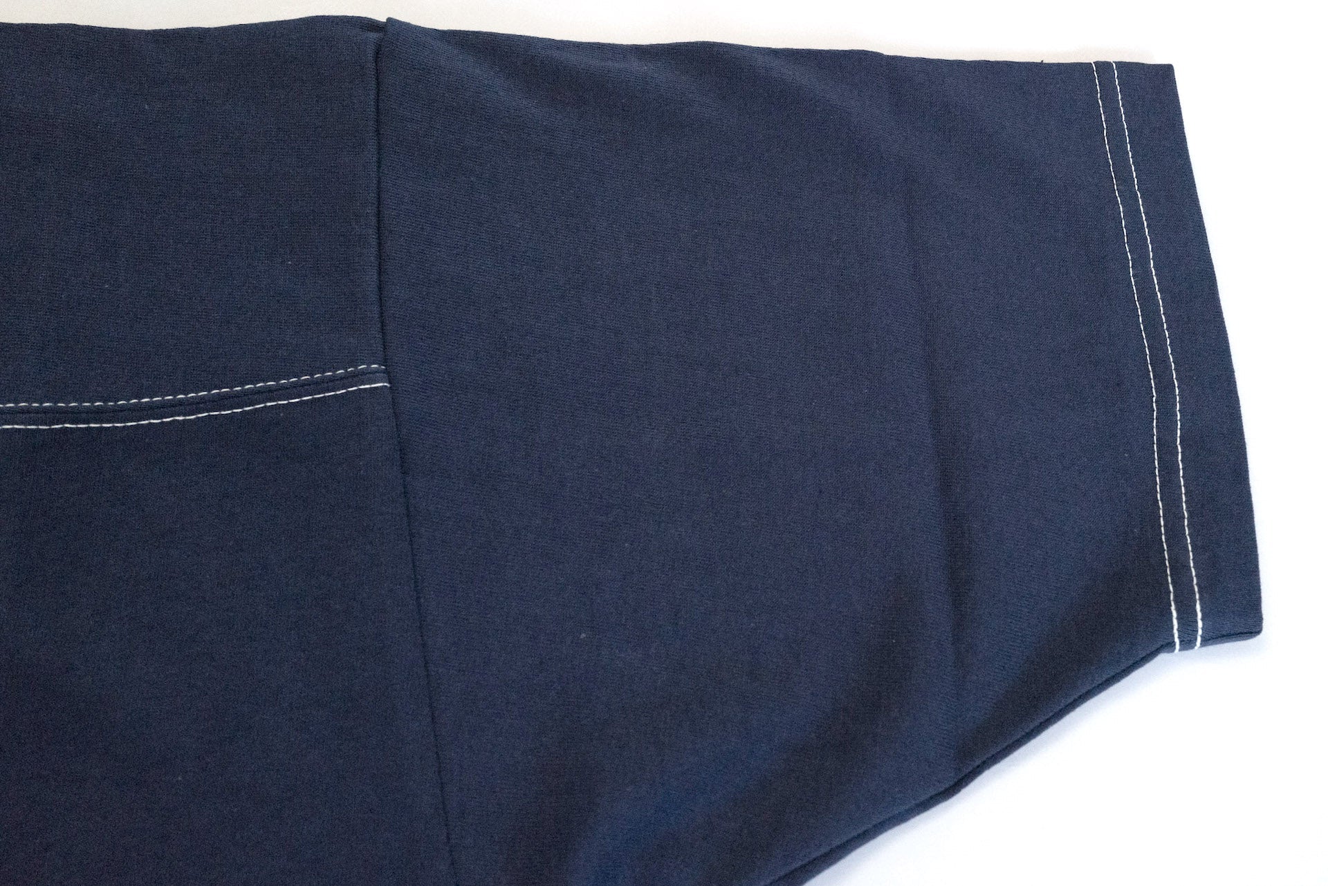 Denime X Warehouse Co. 7oz Loopwheeled Football Tee (Navy)