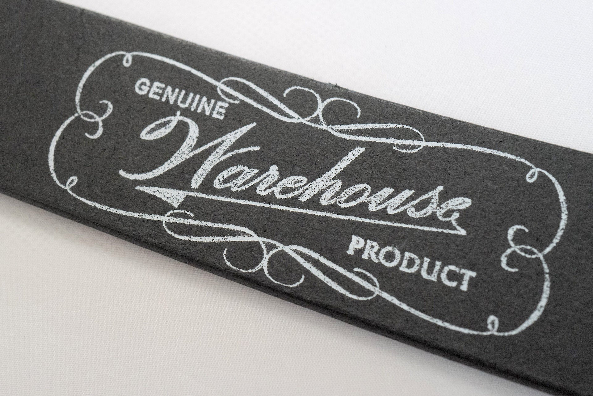 Warehouse 'Garrison' Cowhide Belt (Black)
