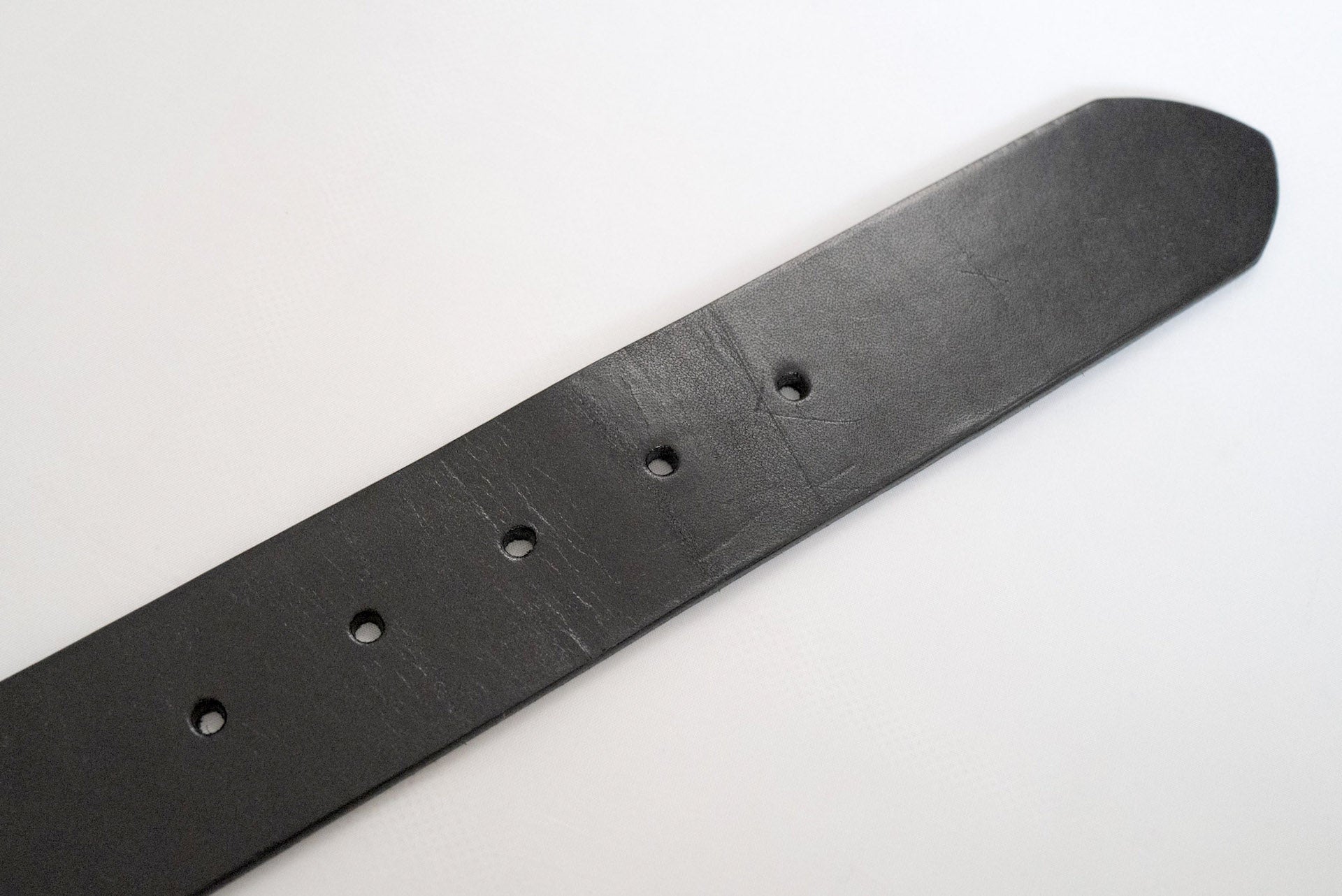 Warehouse 'Garrison' Cowhide Belt (Black)