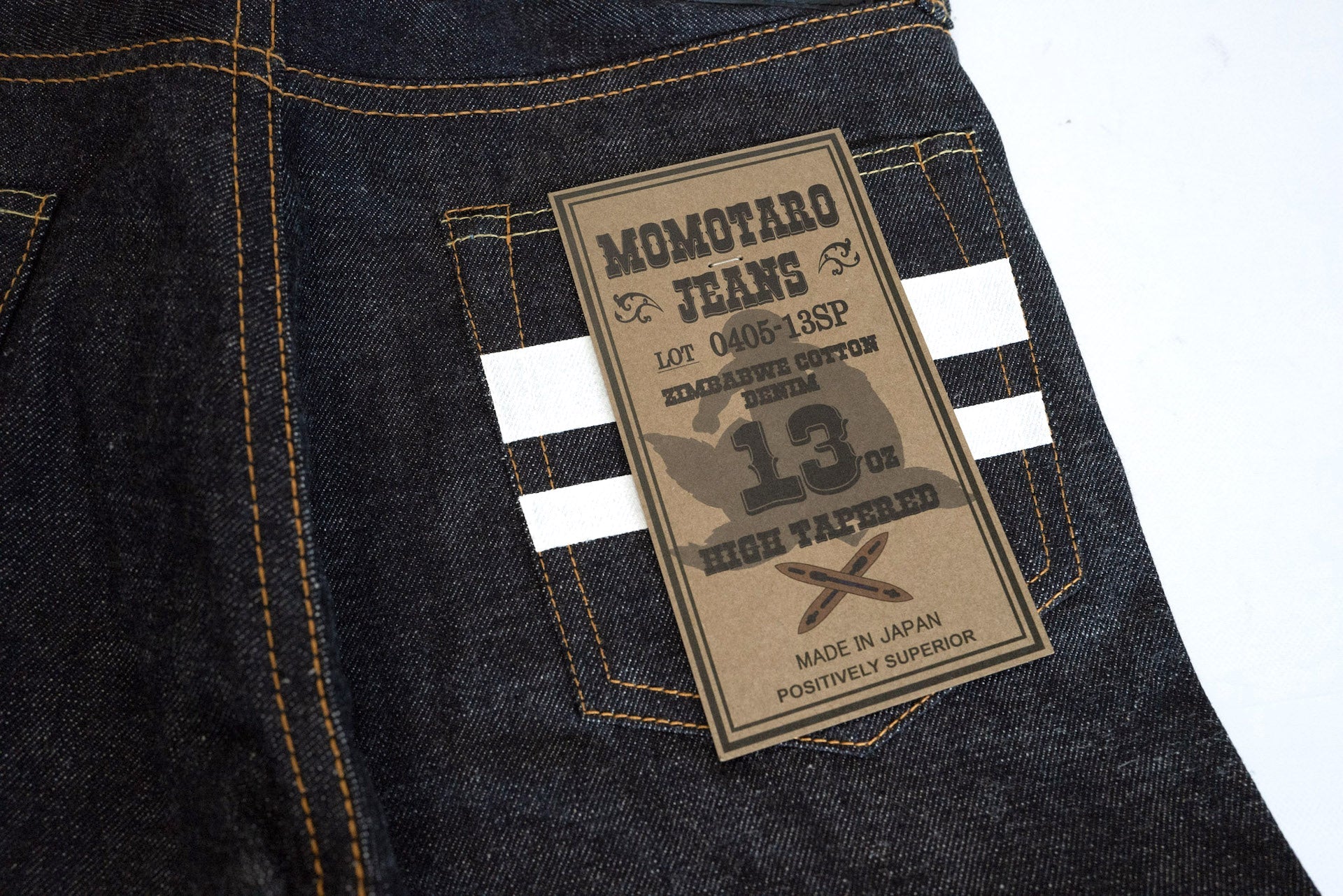 MOMOTARO JEANS 13oz 0405-13SP Denim (High Tapered Fit)