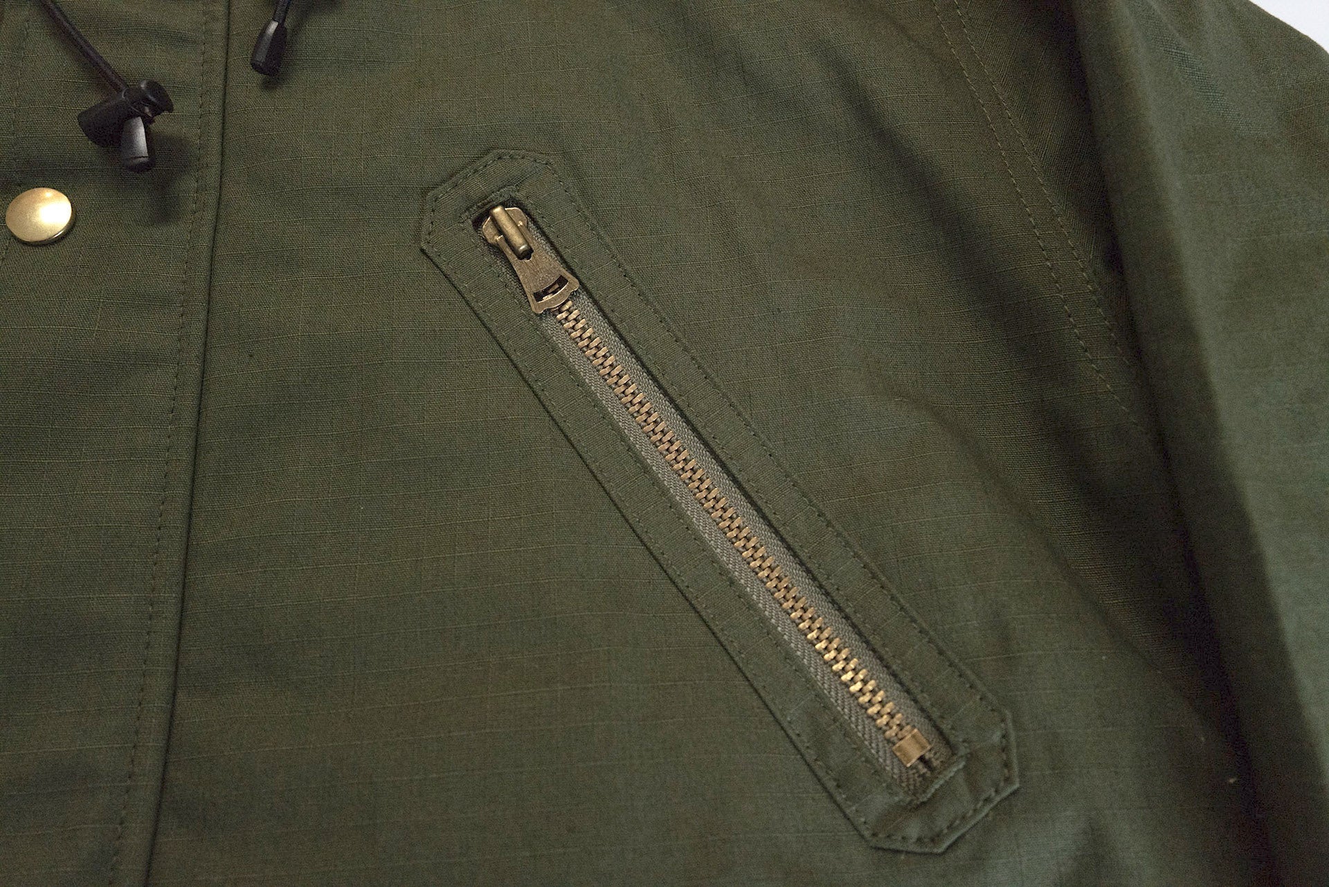 Unique Garment Cotton Rip-Stop 'Bird View' Mountain Parka (Olive)