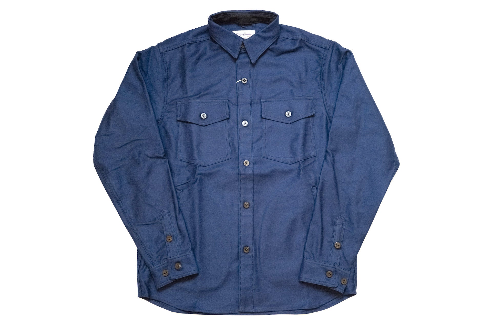 Unique Garment 'Deck Master' Moleskin C.P.O Jacketed Shirt (Royal Blue)