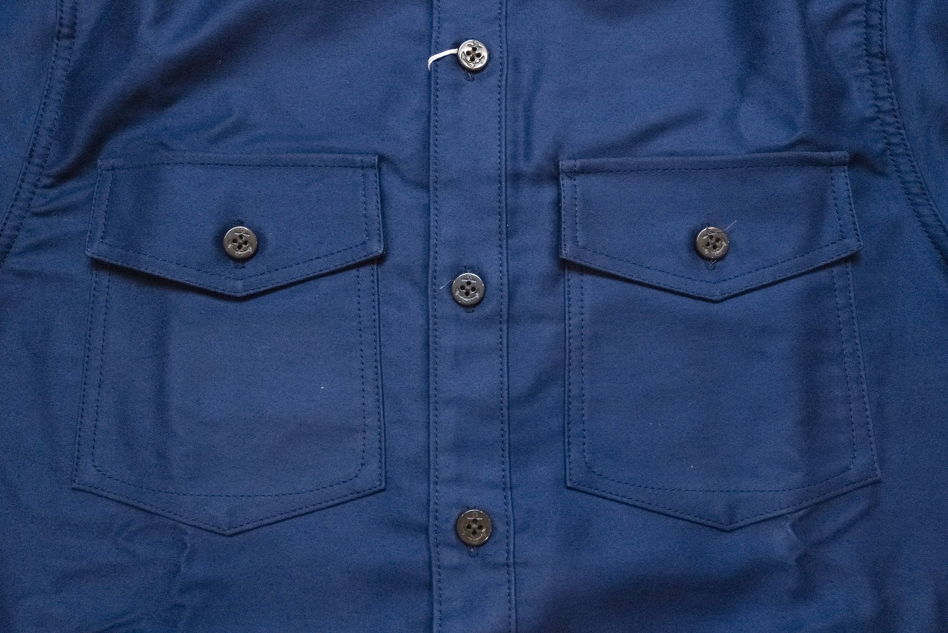 Unique Garment 'Deck Master' Moleskin C.P.O Jacketed Shirt (Royal Blue)