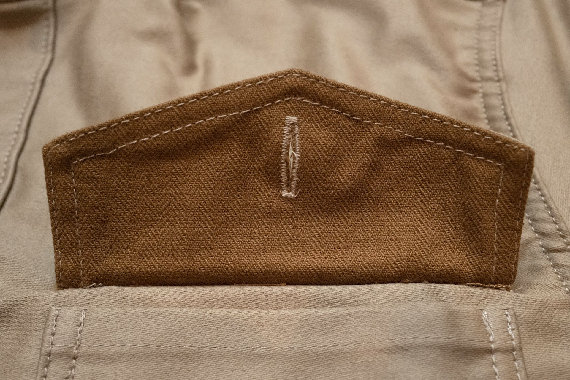 Unique Garment 'Deck Master' Moleskin C.P.O Jacketed Shirt (Sand Beige)