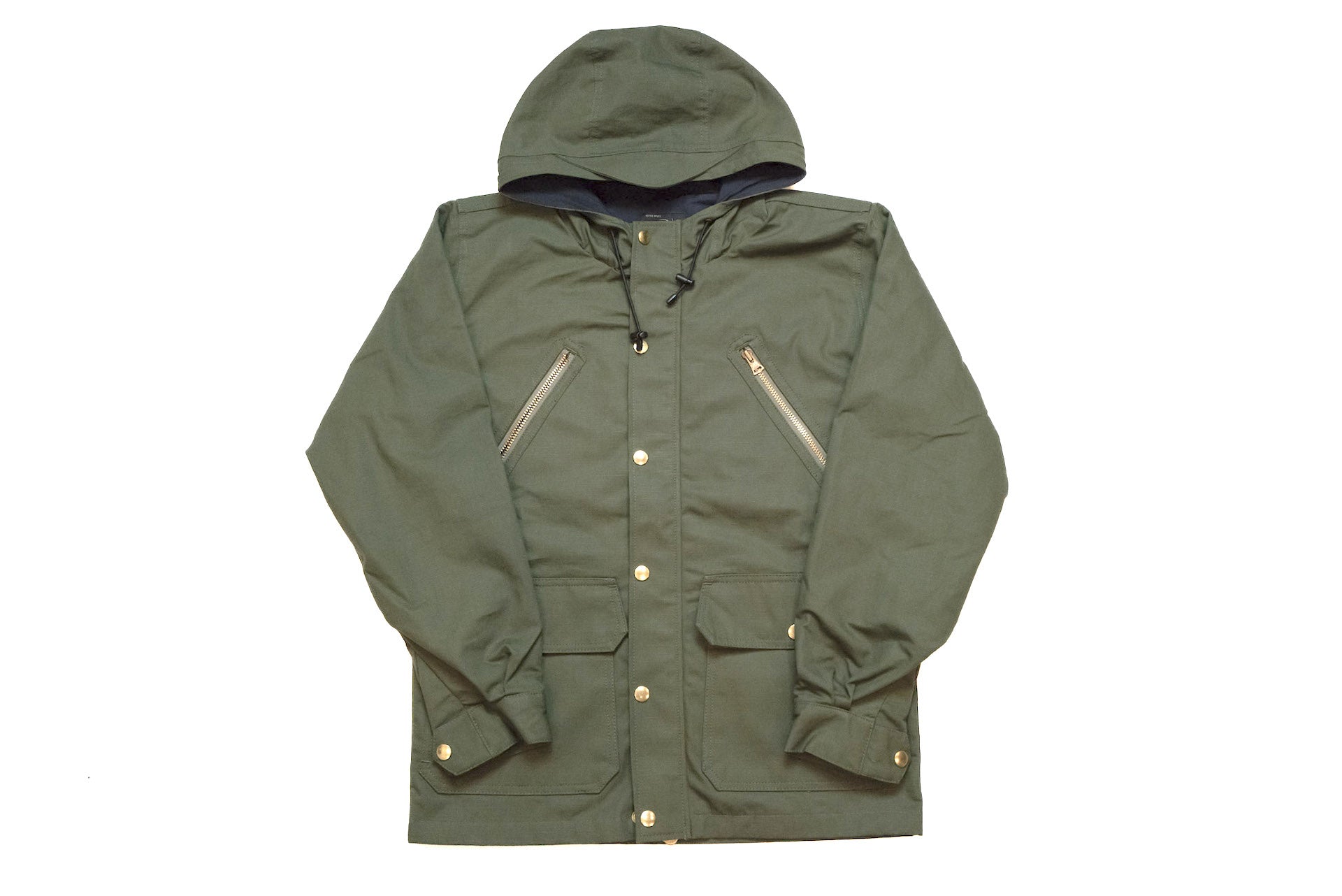 Unique Garment Cotton Rip-Stop 'Bird View' Mountain Parka (Olive)