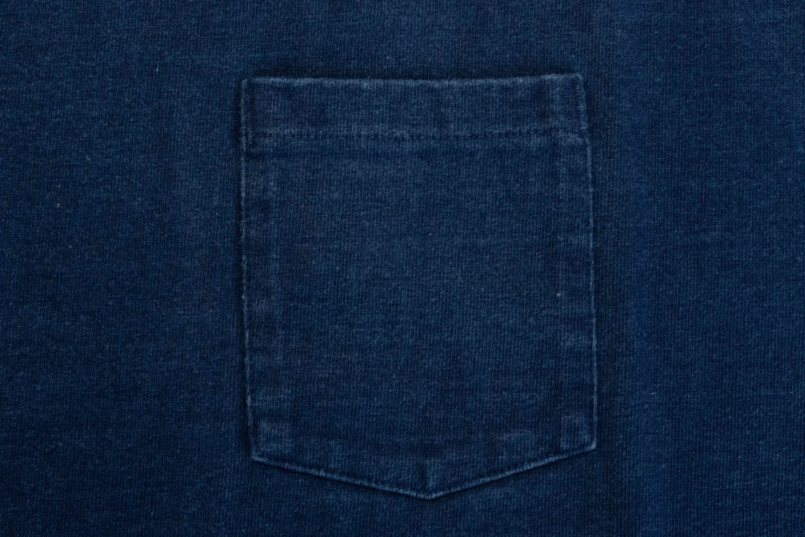 Boncoura 10oz Ultra heavy Loopwheeled Pocket Tee (Natural Indigo)